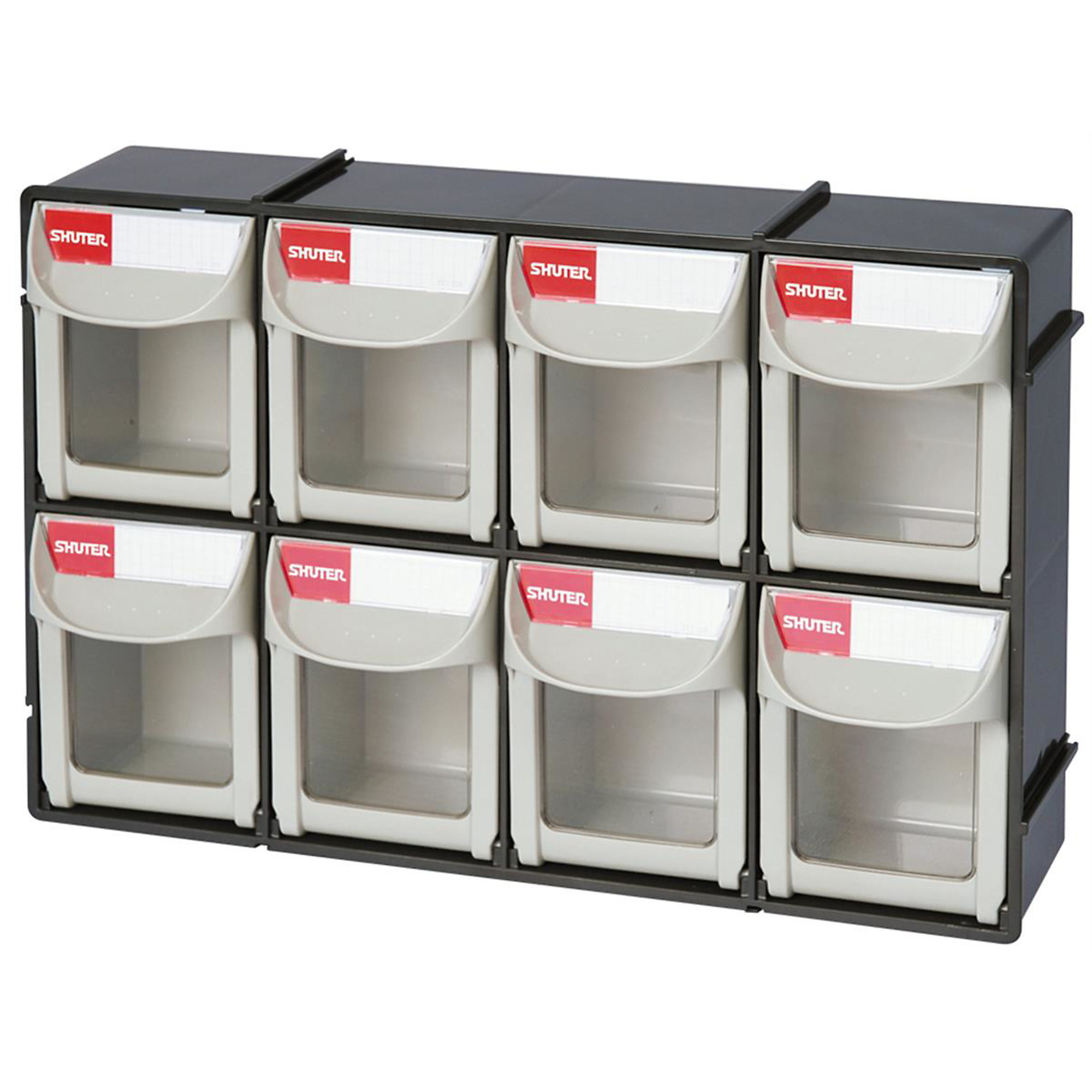 ShopSol Flip-Out Storage Bin — 8 Compartments, Gravity-Fed Drawer Closing, Model# LDS1010017